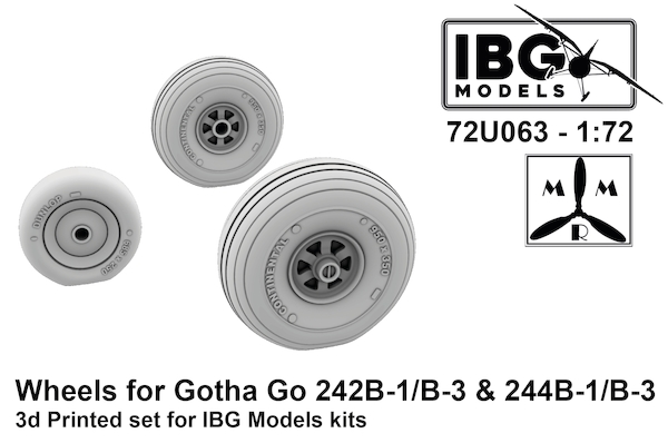 Wheels for Gotha Go 242B-1/B-3 & 244B-1/B-3  72U063