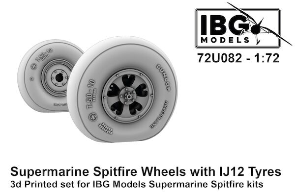 Supermarine Spitfire Wheels with IJ12 Tyres (IBG)  72U082