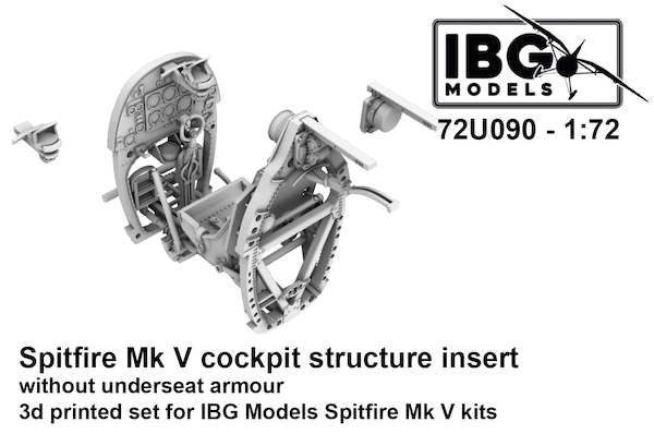Spitfire Mk V Cockpit Structure Insert (without underseat armour) (IBG) 72U090