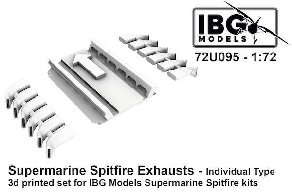 Supermarine Spitfire Exhausts - Individual Type (IBG)  72U095