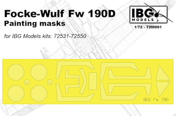 Painting Mask for IBG Focke Wulf FW190D (IBG) IBG72M001