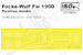 Painting Mask for IBG Focke Wulf FW190D (IBG) IBG72M001