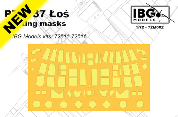 Painting Mask for PZL 37 Los (IBG) IBG72M002