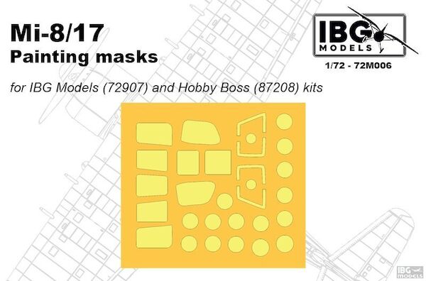 Painting Mask for Mil Mi17 (IBG, Hobby Boss) IBG72M006