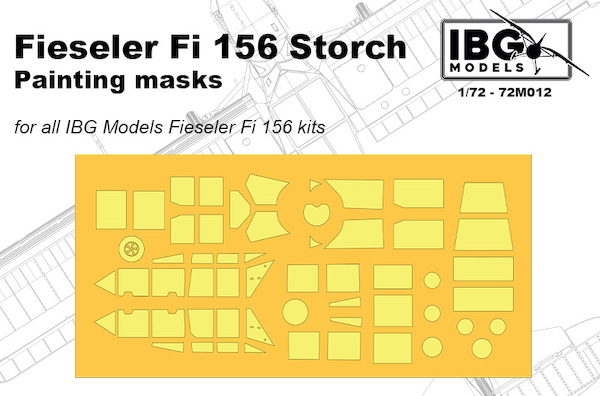 Painting Mask for IBG Fieseler Fi156 Storch (IBG)  IBG72M012