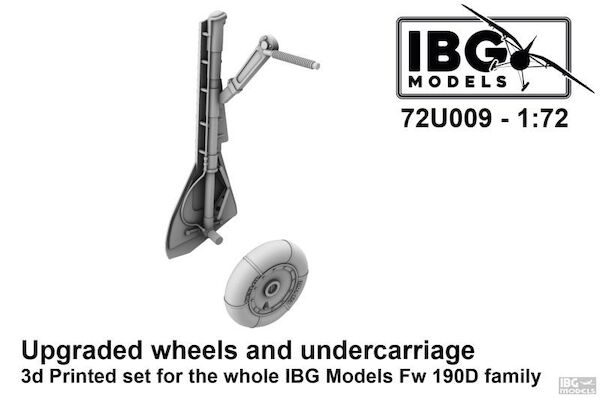 Wheels and Undercarriage for Focke Wulf FW190D (IBG)  IBG72U009