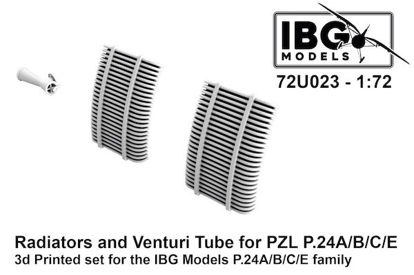 Radiators and Venturi for PZL P24A/B/C/E (IBG)  IBG72U023