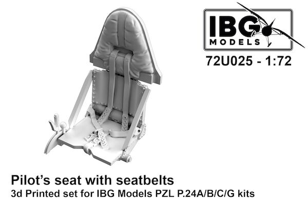 Pilots seat with seatbelts for PZL P24A/B/C/G (IBG)  IBG72U025