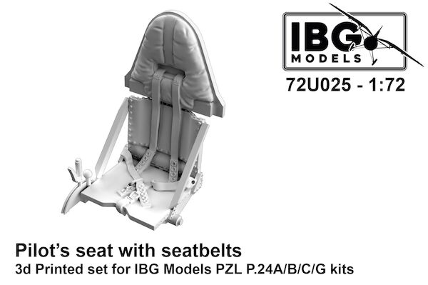 Pilots seat with seatbelts for PZL P24A/B/C/G (IBG) IBG72U025
