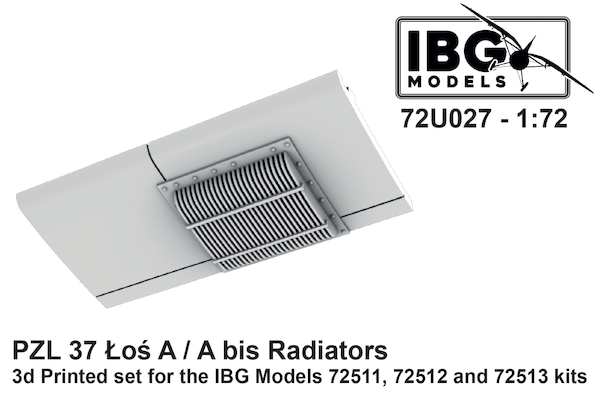 Radiators for PZL 37 Los A/A bis (IBG)  IBG72U027