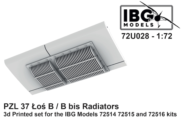 Radiators for PZL 37 Los B/B bis (IBG)  IBG72U028
