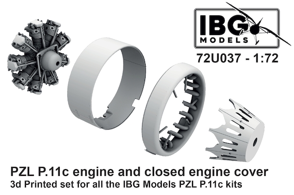 PZL P.11c Engine and Closed Engine Cover(IBG) IBG72U037