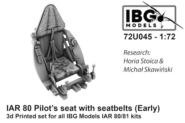 Pilots seat with seatbelts for IAR80/81 (Early) (IBG) IBG72U045