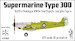 Spitfire Prototype K5054 - Stage 1 –  First Flight with test pilot figure - MRM A720001