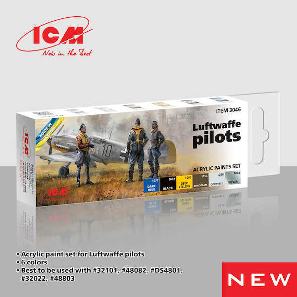 Luftwaffe Pilots Acrylic paint set 3046