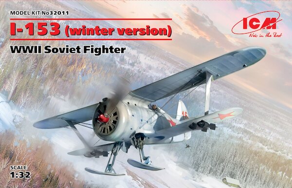 Polikarpov I-153 Chaika , WWII Soviet Fighter - winterversion on Ski's  32011