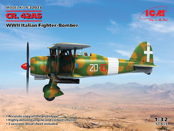 Fiat CR42AS, WWII Italian Fighter Bomber 32023