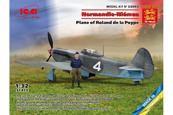 Yakovlev Yak9T  Normandy-Niemen. Plane of Roland de la Popye Incl. pilot figure (SPECIAL OFFER - WAS EURO 74,95)  32093