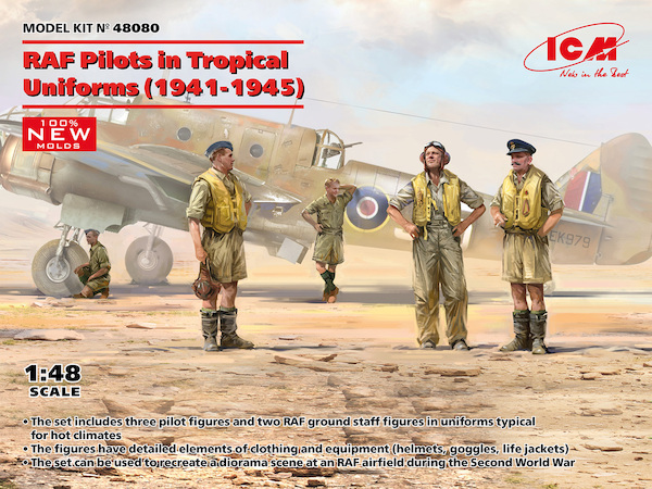 RAF Pilots in Tropical Uniforms (1941-1945)  48080