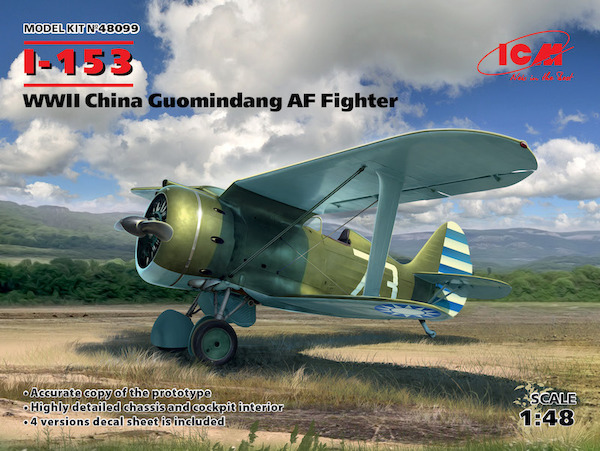 Polikarpov I-153 Chaika , WWII China Guomindang AF Fighter 48099
