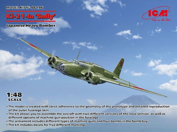 Nakajima Ki21-Ia 'Sally' Japanese Heavy Bomber 48196