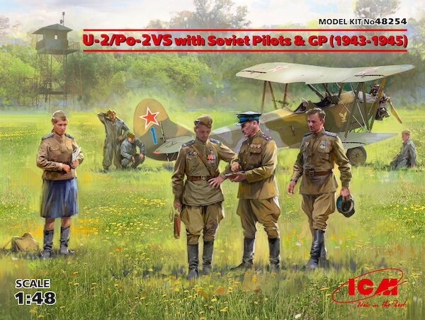 Polikarpov U-2/Po-2VS, WWII Soviet Multi-Purpose Aircraft with Soviet pilots and Ground Personnel (1943-1945) 48254