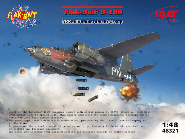 Martin B26B Marauder "Flak-Bait' 322nd Bombardment Group 48321