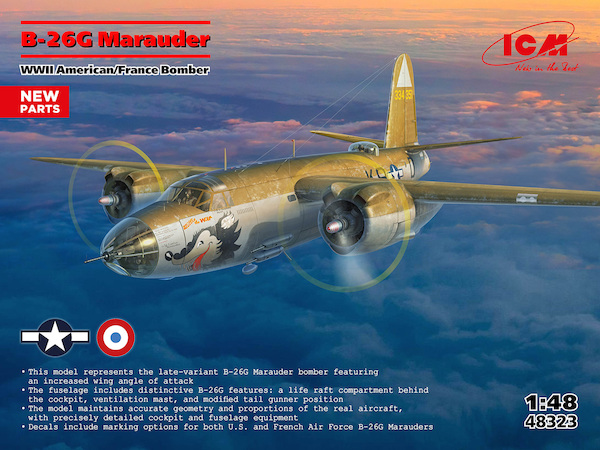 Martin B26G Marauder  "WW2 American / French Bomber)  48323