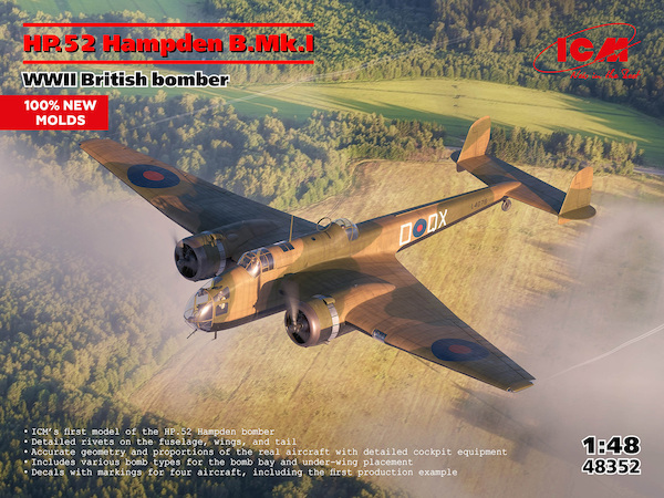 HP.52 Hampden B.Mk.I WWII British bomber  48352