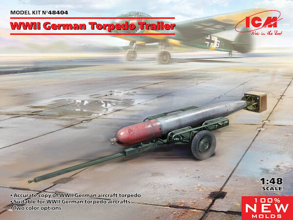German Torpedo trailer  with  Torpedo  48404