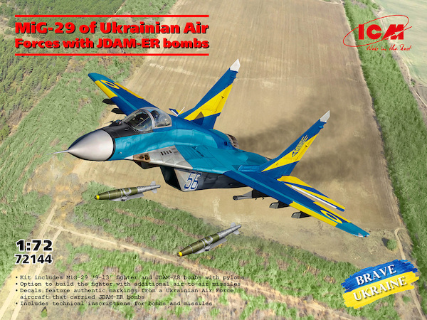 Mikoyan MIG-29 w/JDAM-ER bombs (Ukrainian AF) 72144