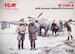 BF109F-4 with German Luftwaffe Pilots and Ground Personnel in Winter Uniform ICM-48804