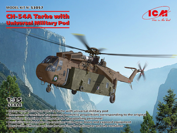 Sikorsky CH-54A Tarhe with Universal Military Pod 53057