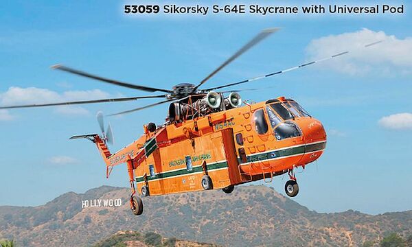 Sikorsky S-64E Skycrane with Universal pod  53059