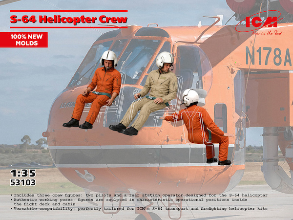 Sikorsky S-64E Firefighting Helicopter crew  53103