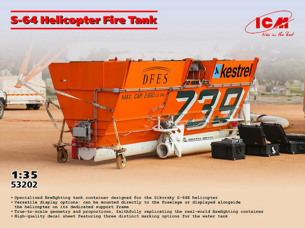 Sikorsky S-64E Firefighting Helicopter Fire Tank  53202