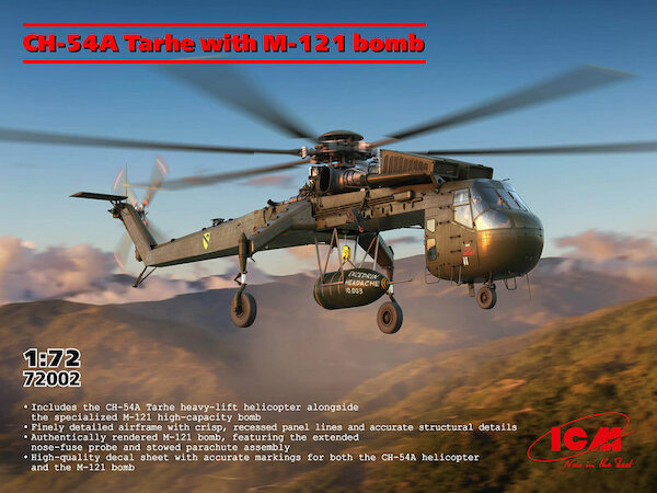 Sikorsky CH-54A Tarhe with M-121 bomb 72002