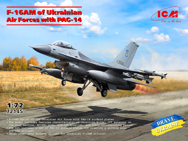 F-16AM of Ukrainian Air Forces with PAG-14 72145