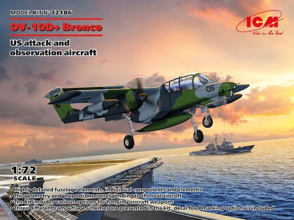 North-American/Rockwell OV-10D+ Bronco, US attack and observation aircraft. 72186