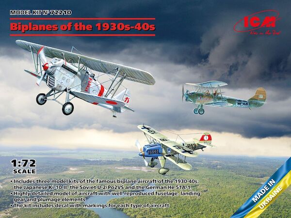 Biplanes 1930-1940 (Po2, Ki1060, He51A) 72210