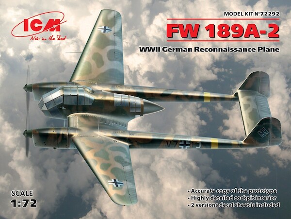 Focke Wulf FW189A-2, WWII German Reconnaissance Plane  72292