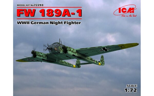 Focke Wulf FW189A-1, WWII German Nightfigher  72293