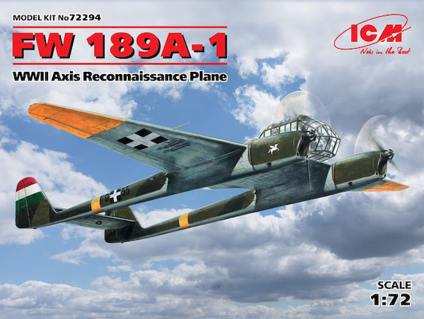 Focke Wulf FW189A-1, WWII Axis Reconnaissance plane 72294