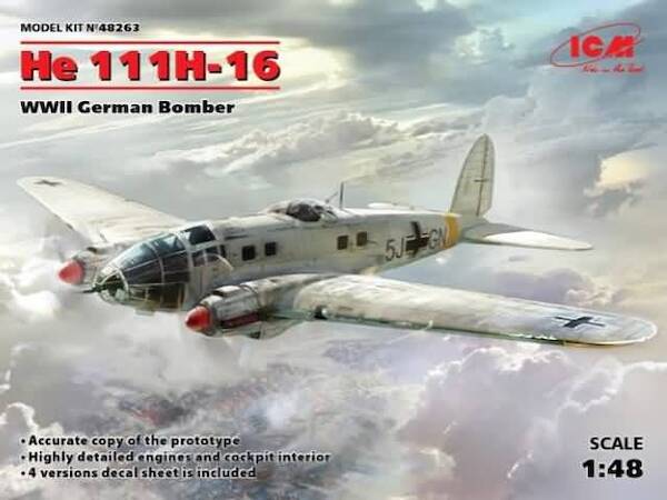 Heinkel He111H-16 WWII German Bomber  ICM48263