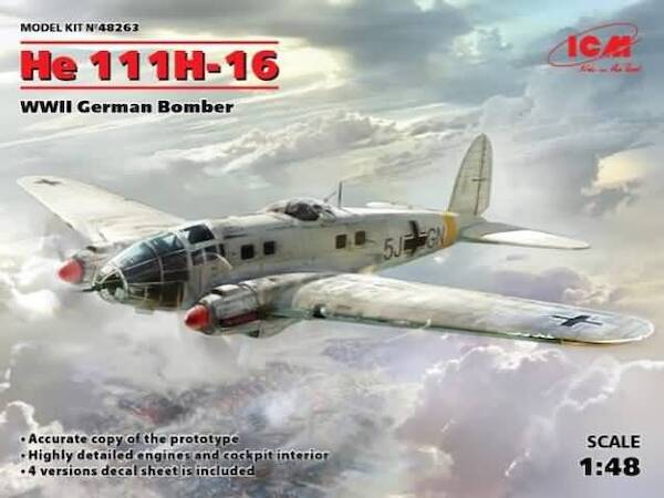 Heinkel He111H-16 WWII German Bomber ICM48263