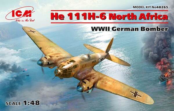 Heinkel He111H-6 WWII German Bomber in North Africa ICM48265