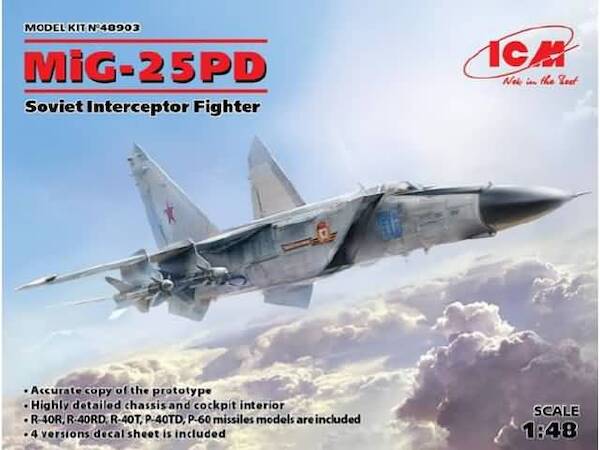Mikoyan MiG25PD Foxbat Interceptor ICM48903