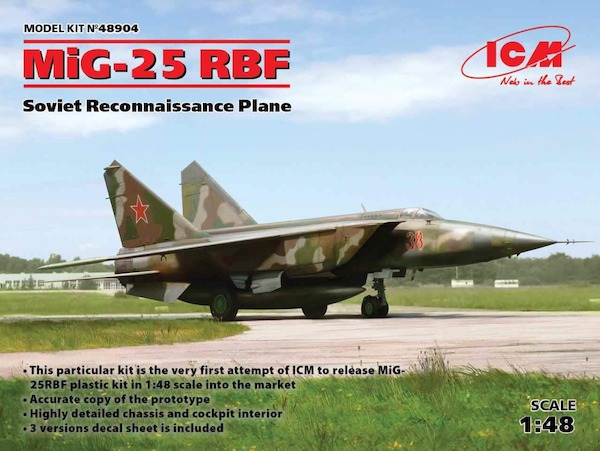 Mikoyan MiG25RBF Foxbat Reconnaissance Plane ICM48904