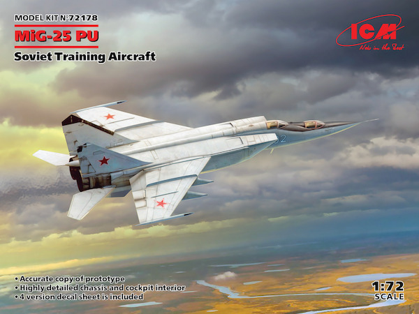 Mikoyan MiG-25PU Foxbat Soviet Training Aircraft  ICM72178