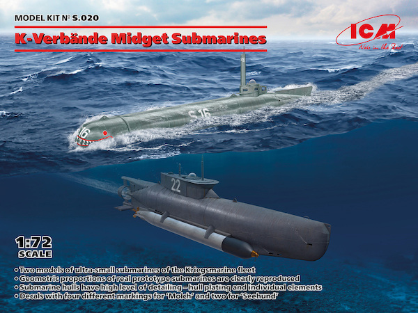 K Verbande Midget Submarines: U Boat Type "Molch" and Type XXVIIB 'Seehund" WWII German Midget submarine  S-020
